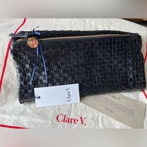 Clare V. *RARE* Fold Over Woven Bag